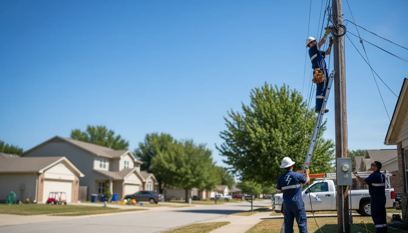 Residential electrician providing installation services in Hope, RI